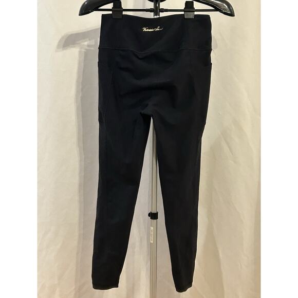 Women's Victoria's Secret 2 pairs of Black & Gray Leggings Size M - Picture 2 of 8